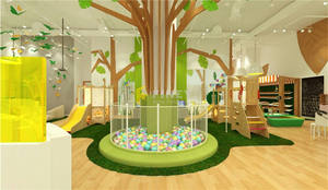 현대 보육 벽 선반 나무 가구 아기 보육 장식 맞춤 보육 인테리어 레이아웃 장식 디자인 - Product Image 5