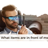 Lunettes IA 2026 avec caméra HD 800W, contrôle gestuel, traduction IA, photographie, vidéo, assistant vocal et caméra 8MP intégrée