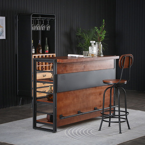 Multipurpose Antique Cashier Desk Home Beer Wet <strong>Corner</strong> Mini Wooden <strong>Bar</strong> Counter <strong>Unit</strong> - Product Image 5