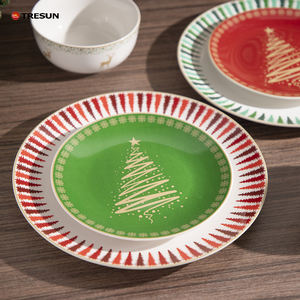 <span class=keywords><strong>Platos</strong></span> <span class=keywords><strong>de</strong></span> Porcelana <span class=keywords><strong>Navideños</strong></span>, Juego <span class=keywords><strong>de</strong></span> Vajilla Decorativo, Regalo para Fiestas en Casa, Plato Personalizado, Plato <span class=keywords><strong>de</strong></span> Postre con Diseño <span class=keywords><strong>de</strong></span> Santa Claus, Plato para Restaurante - Product Image 2