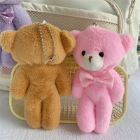 Peluches douces et miniatures, ours en peluche mignons, porte-clés en peluche, peluches, ours en peluche pour la Saint-Valentin, vente en gros pour machine à griffes