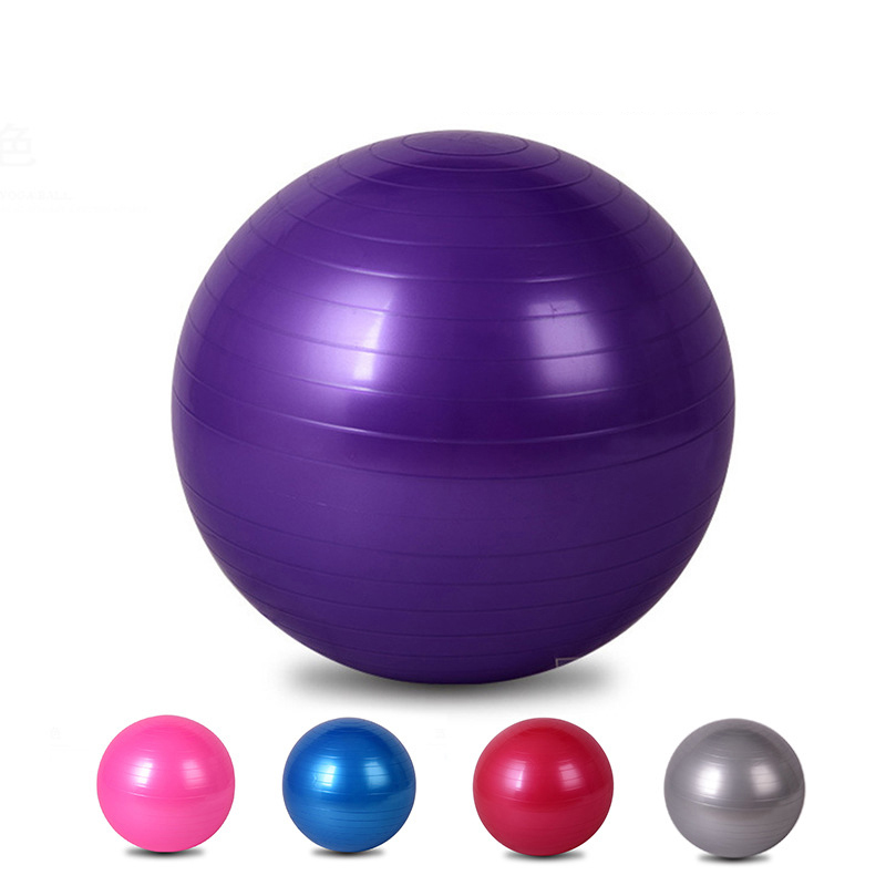 Balle D'équilibre 46 Cm Avec Base Stable - Anti-éclatement, Charge 90 Kg - Pour Yoga, Renforcement, Physiothérapie