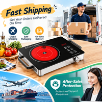 Cuisinière électrique multifonctionnelle en céramique 3500W, écran tactile intelligent, portable, écologique, pour usage domestique
