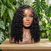 Perruque Bob Courte Frisée Pixie Bouncy en Cheveux Humains Bruts Birmans, Ondulations Profondes, Vente en Gros, Perruques Bob en Cheveux Humains Pas Chères, Perruque Bob 2x6