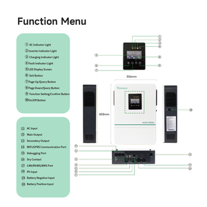 Werkseitig angepasster 1,6 kW bis 11kW Hybrid-Solar wechsel richter MPPT Einphasen-Wechsel richter für den Heimgebrauch Optimiert für Effizienz zuverlässigkeit - Product Image 3