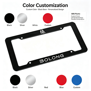 Servizio OEM ODM BOLONG, Porta <span class=keywords><strong>Targa</strong></span> in Plastica ABS Standard USA, Logo Personalizzato, Impermeabile, Accessorio Esterno per <span class=keywords><strong>Auto</strong></span> - Product Image 3