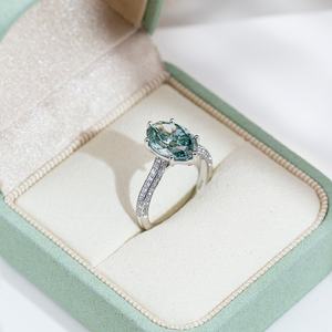 Custom IGI Certificate Gold Jewelry PT950 Oval Cut 3.11CT VS1 <b>Lab</b> Grown Diamond Ring - Product Image 3