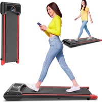 Mini tapis de course électrique portable sans fil, compact, silencieux, gain de place, avec large bande de course pour l'exercice à domicile en intérieur