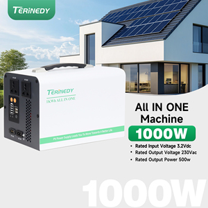 Estación Generadora Portátil y Ligera de 500W 1000wh de Alta Capacidad con Carga Solar para Viajes y Camping - Product Image 1