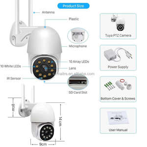V380 Pro Monitor 1080P Full Color Night Vision PTZ <strong>IP</strong> <strong>Camera</strong> Clear Two Way Audio Speaker Monitor Auto Tracking Motion IR Smart - Product Image 2