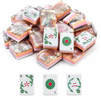 Ensemble de Mahjong Américain Automatique de Luxe Moderne avec Tuiles en Acrylique Résistantes à l'Eau – Jeu de Divertissement du Dimanche, Cadeau pour 4 Joueurs