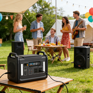 Générateur de station d'alimentation portable 2400W, batterie solaire LiFePO4, alimentation de secours pour usage domestique, grande capacité, charge rapide - Product Image 5