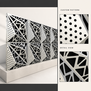 Revêtement extérieur de bâtiment, taille personnalisée, panneau mural en aluminium moderne - Product Image 2