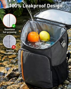Mochila Refrigerante de Poliéster ODM/OEM, Ligera y Aislada, de <span class=keywords><strong>7.4</strong></span> Galones, a Prueba de Fugas, para Hombres y Mujeres, para Campamento, Senderismo y Deportes - Product Image 5