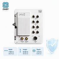 Commutateur Cisco Catalyst IE-3400H-8FT-E, robuste, IP67, 8x 100M M12 D-Code, -40°C à 75°C, montage mural, sans ventilateur, Network Essentials