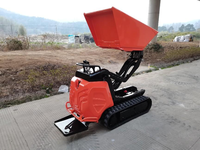 Chuangxin 2026 Mini-chargeuse sur chenilles avec capacité de charge de 600 kg, moteur, pompe, boîte de vitesses et PLC, garantie 1 an