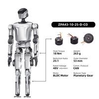 ZBDynamiX Motor de CC de Alto Torque con Relación de Reducción 25:1, 48V, Módulo de Actuadores para Articulaciones de Robots, Encoder para Robots Humanoides de IA, OEM