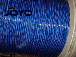 कम कीमत लाल रंग पीवीसी लेपित गैल्वेनाइज्ड 7X19 स्टील वायर रस्सी... - Product Image 3