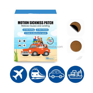 1 boîte/10 patchs patch contre le mal des transports extrait de plantes continu respirant pour la peau doux confort patch contre le mal des transports - Product Image 3