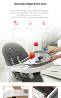 Vente en gros de chaise haute pliable en plastique multifonctionnelle pour enfants balançoire à bascule et salle à manger pour bébés et tout-petits