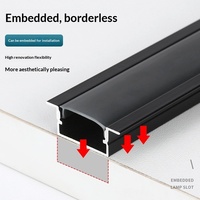 Profilé de bande LED linéaire en aluminium ultra-fin avec technologie COB Modèle HY-XTD1008 Durée de vie de 50 000 heures Entrée 36V