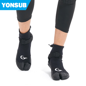 Bottes en néoprène YONSUB 3/2 mm à bout fendu, semelle en caoutchouc texturé 5/4, pour le <span class=keywords><strong>surf</strong></span>, le paddleboard et le SUP en eau chaude - Product Image 1