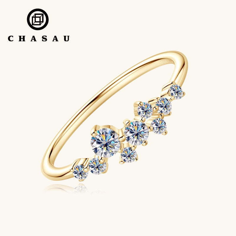 fine jewelry hip hop white gold 925 sterling silvervvs moissanite diamond cluster tennis chain bracelet necklace for men women