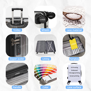 Ensemble de bagages Qideming Factory ABS Spinner avec logo personnalisé, valises à roulettes 20, 24, 28 pouces, vente en gros OEM, <span class=keywords><strong>valise</strong></span> à 8 roues - Product Image 5