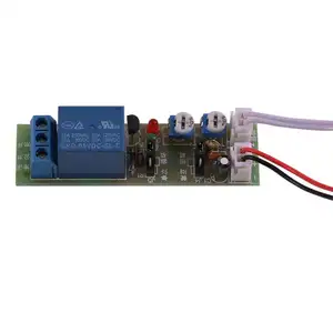 Jk11 módulo de relé, timer ajustável para ciclo, módulo de relé de ligação/desligação, escudo de relé de fonte de alimentação dc 5v 12v 24v com temporizador (0 -15 minutos)
