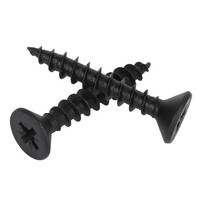 Tornillos de Madera de Cabeza Plana Phillips de Acero Inoxidable 304 Negros M1.7 M2 M2.3 M2.5 M2.6 M2.8 M3 M4 M5