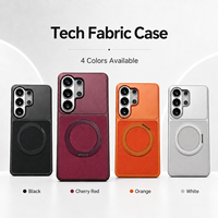 Étui magnétique en tissu technique pour Samsung S26 Ultra, coque antichoc intégrale pour Galaxy S25 Ultra