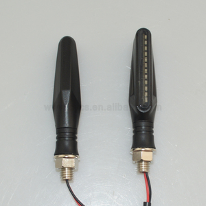 Ambre 12V 12 Led Universal Motorcycle Rear Brake Lamp Turn Signal Light LED Flashing Flowing Turn Signal Light for - Product Image 5