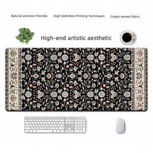 Tapis de souris XXL rétro de qualité supérieure, tapis de souris en caoutchouc antidérapant, tapis universel étendu <span class=keywords><strong>avec</strong></span> option personnalisée - Product Image 1