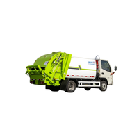 Camion à ordures compacteur KAMA 4m³ Weichai avec cuve entièrement fermée et commande hydraulique pour l'assainissement et la gestion des déchets municipaux