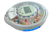 Dispensador Automático de Pastillas con Wi-Fi, 28 Días, Material ABS, Pantalla LCD Grande, Tapa Transparente, Gestión Mensual de Medicamentos, Uso Doméstico