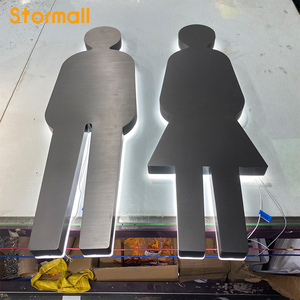 Enseigne rétroéclairée personnalisée en acrylique et métal, lettres de logo 3D rétroéclairées pour extérieur, signalétique lumineuse à LED pour Tolit - Product Image 3