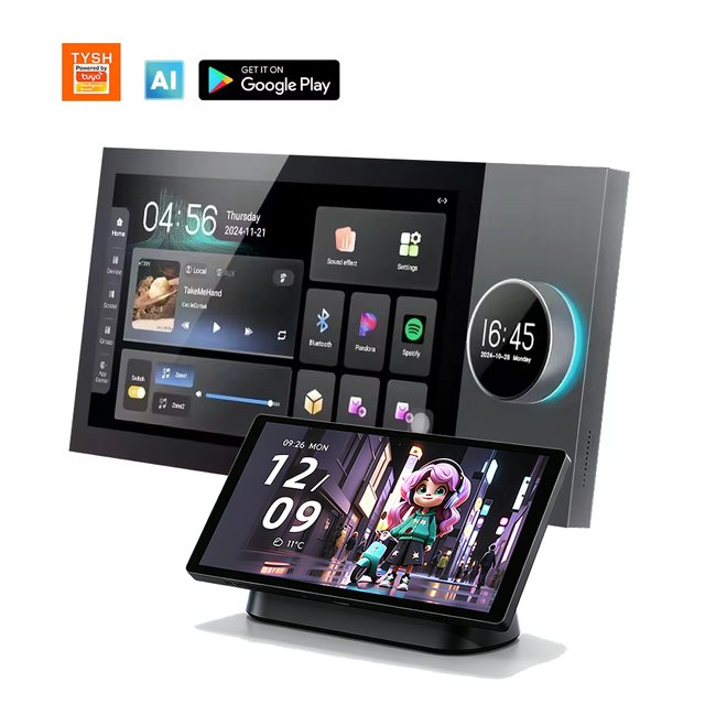 TYSH 7 Inch Tuya Smart Home Control Panel Support Google Play Ai Touch Screen Tuya Smart Switch Panel