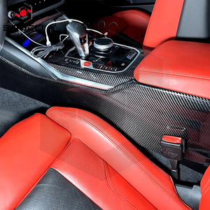 Nouvelle garniture de <span class=keywords><strong>Console</strong></span> centrale en Fiber de carbone sèche pour BMW M3 G80 G81 M4 G82 G83 Kits intérieurs centraux de mise à niveau accessoires de garniture de tableau de bord - Product Image 5