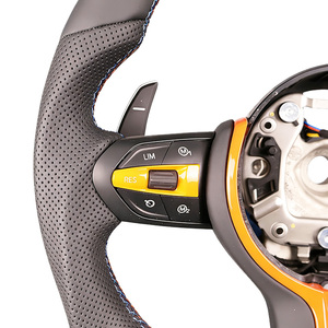 พวงมาลัยสีดำ M Sports Lenkrad Volant สำหรับ <span class=keywords><strong>BMW</strong></span> E60 F02 F15 F31 F32 E70 E87 <span class=keywords><strong>E90</strong></span> E91 G31 M4 X6 ซีรีส์ 5 - Product Image 4