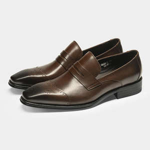 Mocasines de lujo hechos a mano al estilo italiano en cuero casual para hombre. Zapatos de vestir y Oxfords transpirables y cómodos - Product Image 3