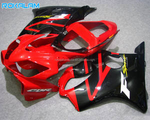 Pour Honda <span class=keywords><strong>CBR600</strong></span> F4i 2001 <span class=keywords><strong>2002</strong></span> 2003 Carénages Rouge Classique Noir CBR600F4i 01 02 03 Kit Carrosserie ABS Après-Vente - Product Image 1