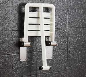 Dusch stuhl aus Edelstahl Last lager 110kg auf dem klappbaren Badezimmerbadewannen-Sicherheits hocker - Product Image 6