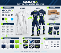 Ensemble de maillots de football personnalisés pour hommes 2025, 100% polyester, imprimé, respirant, en maille, manches courtes, t-shirt de football OEM, club, adultes