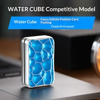 Cut-Cut Water Cube : Jeu de cartes magnétiques à pousser de style compétitif, entièrement en métal, décontracté, anti-stress, jouet manuel stimulant l'esprit pour tous