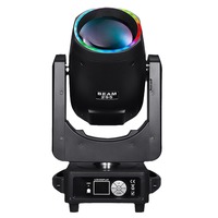 Luz móvil SFR 295W Beam Light 14r DMX512, equipo de escenario móvil para DJ, ideal para conciertos y eventos en clubes, con estuche de transporte personalizado.