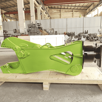 Cisaille hydraulique LISEN 40 tonnes avec pompe et moteur |   Cisaille rotative pour excavatrice à 360 degrés