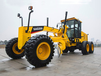 Niveleuse de terrain 200 CV avec lame de coupe large et réglable, modèle SAG200, pour l'entretien routier extérieur