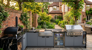Cuisine barbecue extérieure  et station de grill pour villas <span class=keywords><strong>Four</strong></span> électrique encastré sur mesure et gril en acier inoxydable - Product Image 5