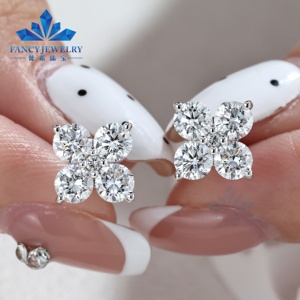 Pendientes de Diamantes Cultivados en Laboratorio de Oro de 14K y 18K Personalizados, Joyería con Certificación IGI, Pendientes de Diamantes Cultivados en Laboratorio VVS para Hombre y Mujer - Product Image 5