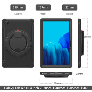เคสแท็บเล็ตแบบ2 in 1 TPU ที่เหมาะสมสำหรับ <span class=keywords><strong>Samsung</strong></span> <span class=keywords><strong>Galaxy</strong></span> <span class=keywords><strong>Tab</strong></span> <span class=keywords><strong>A7</strong></span>/T505/T500 10.4นิ้วแท็บเล็ตเคสป้องกันการตก - Product Image 6